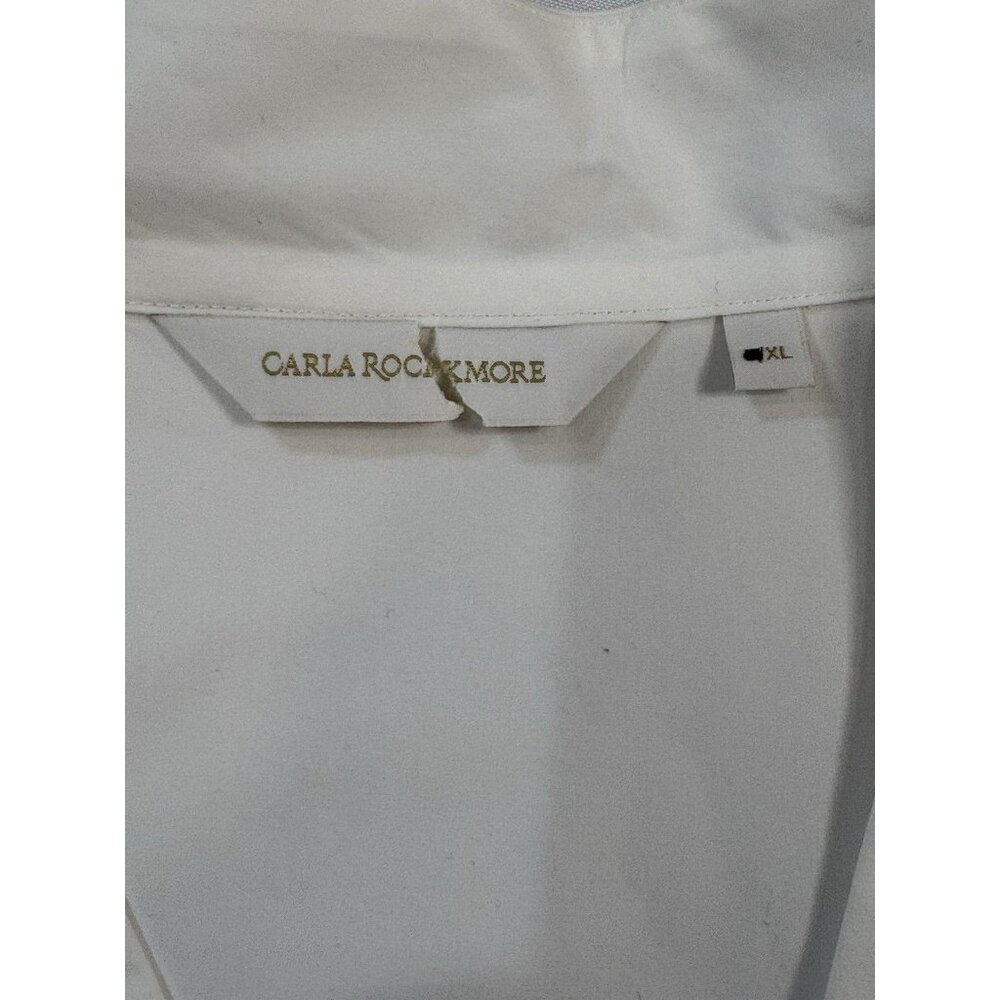 Carla Rockmore Womens White Everyday Everywhere Shirt Dress Size XL - Picture 8 of 10